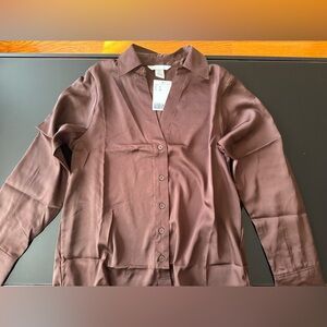 H&M Chocolate Brown Shirt